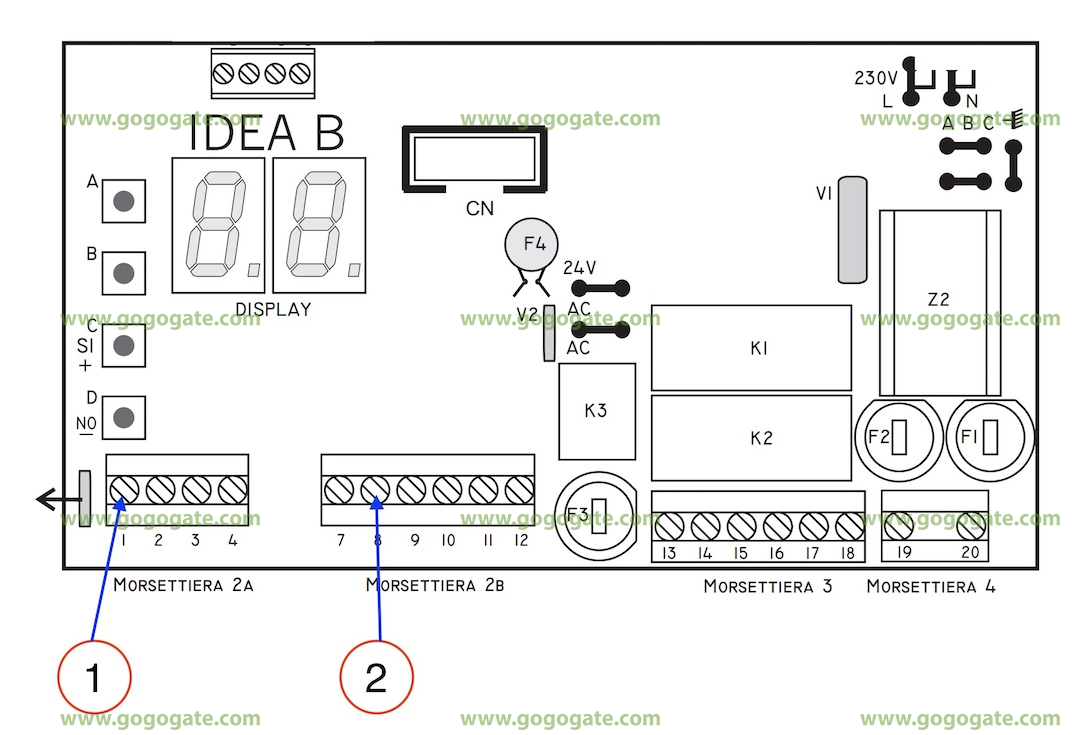 روش نصب رسیور صنعتی روی جک پارکینگ یوروماتیک کنترل برد آیدیا بی آر Euromatic Control Board IDEA B-R