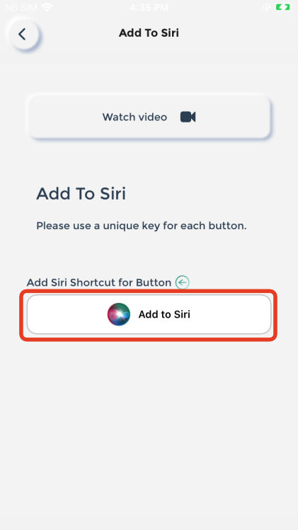 گزینه پایین صفحه add to siri